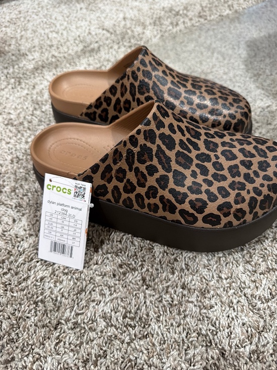 CROCS Shoes - Crocs Dylan Platform animal clogs